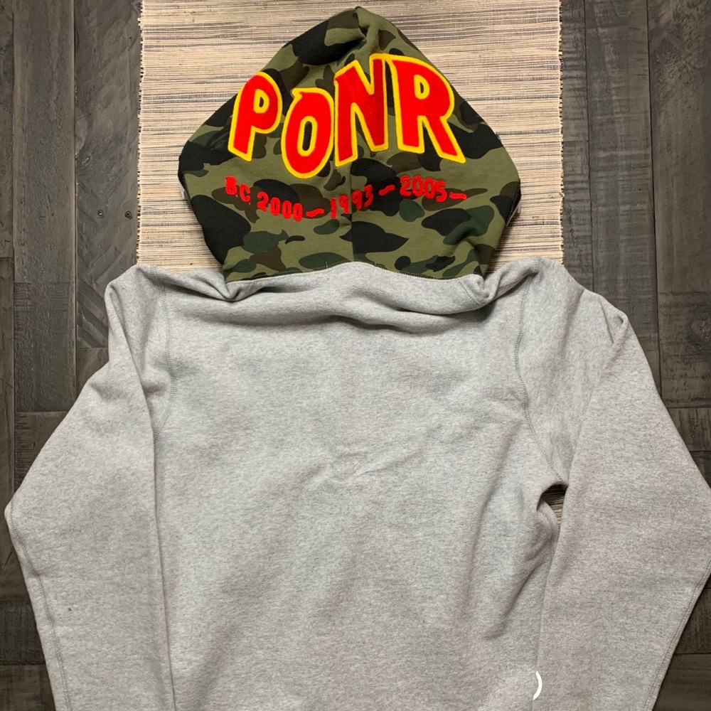 Bathing Ape/Bape Full Zip Camo Shark Hoody